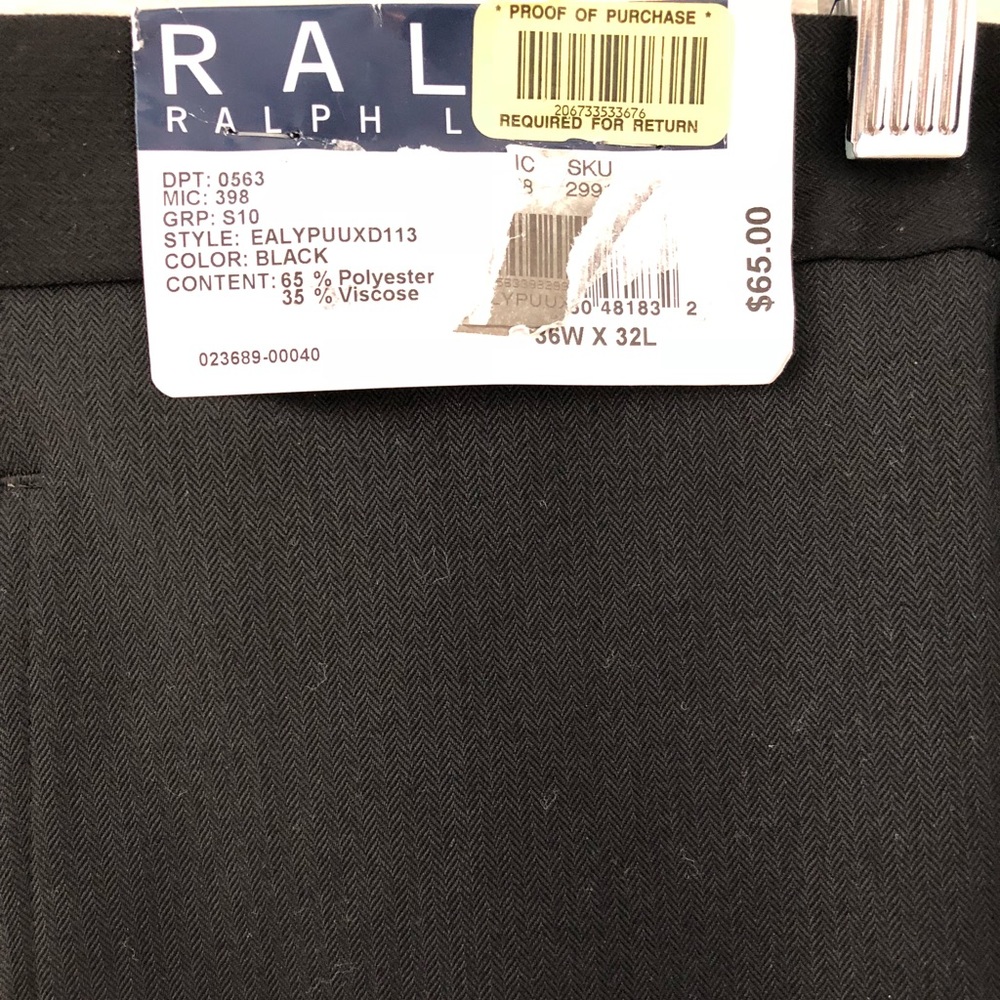 Ralp Lauren Dress Pants NWT 36x32